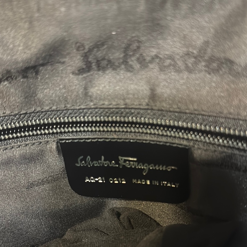 Salvatore Ferragamo Black Designer Bag with Luxurious Lining